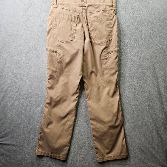 Wrangler Outdoor Series Cargo Pants Mens Size 30x30 Khaki Nylon Hiking Tan - Picture 8 of 12